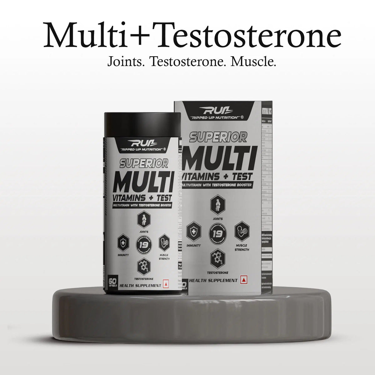 Superior Multi Vitamin + Testa Booster - 60 Softgel Capsule - Ripped Up Nutrition