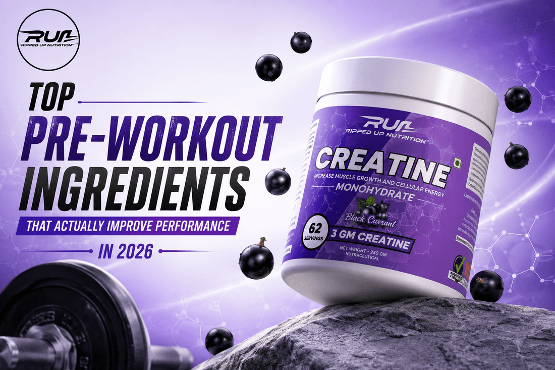 Top Pre-Workout Ingredients That Actually Improve Performance in 2026 - Ripped Up Nutrition