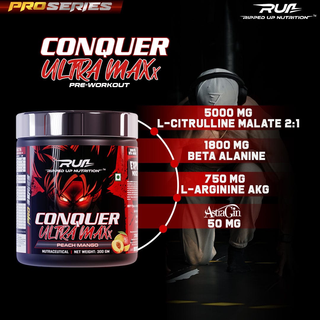 Conquer Ultra Maxx - Preworkout 150GM - Ripped Up Nutrition