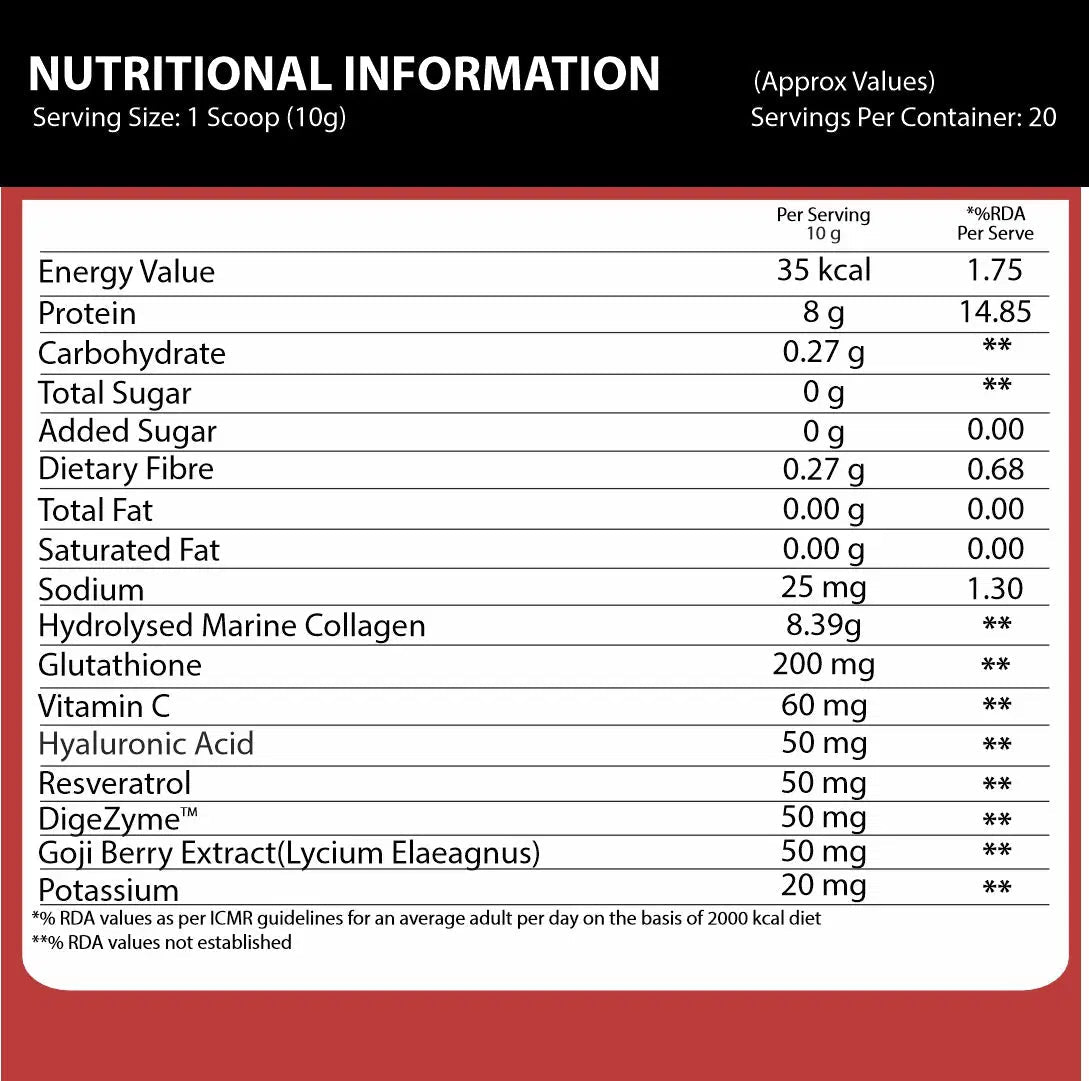 Marine Collagen For Glow - Ripped Up Nutrition