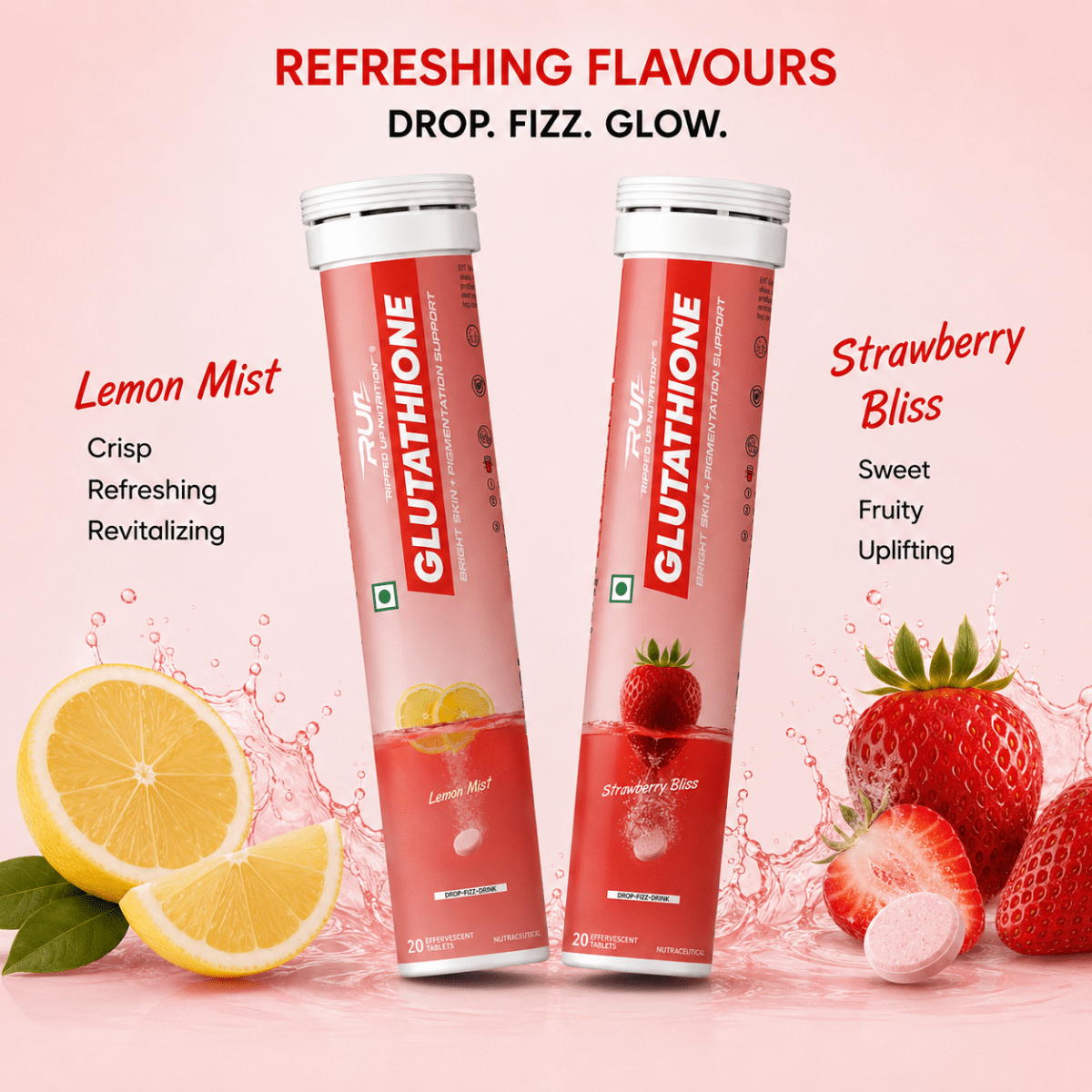 RUN Glutathione - Bright Skin - Ripped Up Nutrition