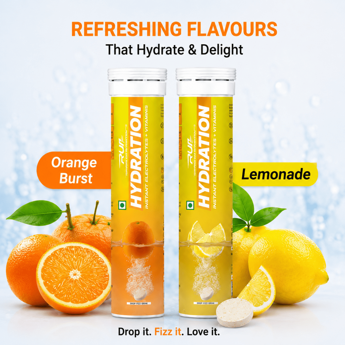 RUN Hydration - Instant Electrolytes + Vitamins - Ripped Up Nutrition