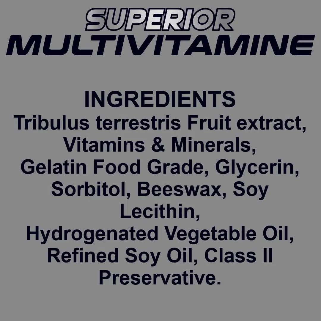 Superior Multi Vitamin + Testa Booster - 60 Softgel Capsule - Ripped Up Nutrition