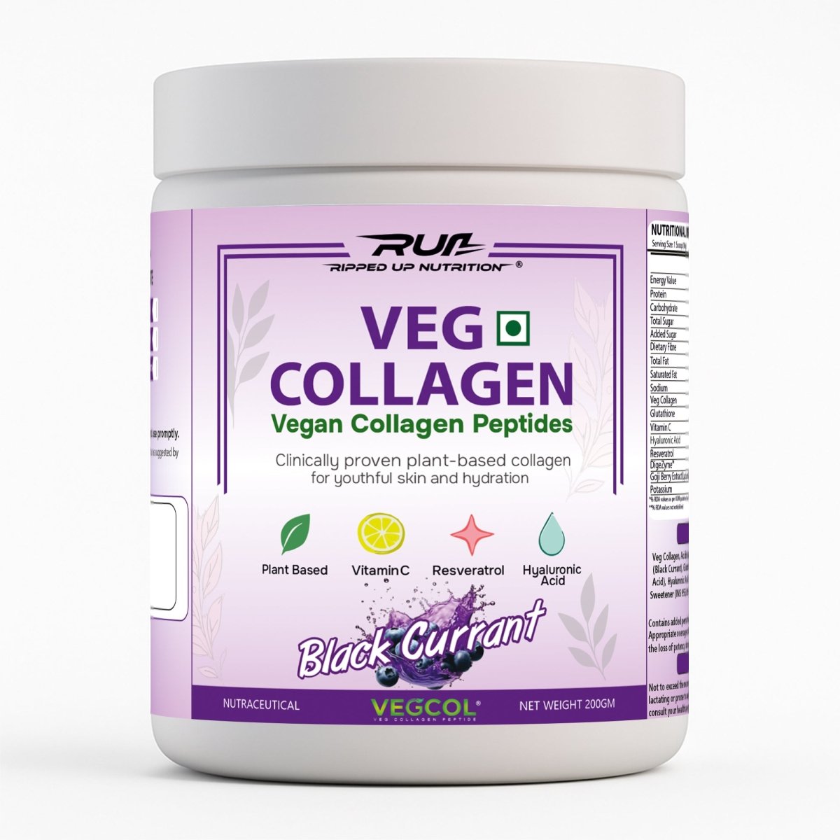 Veg Collagen for Glow - Plant Based - Ripped Up Nutrition