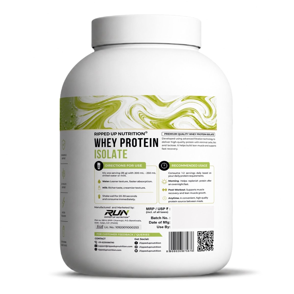 Whey Protein Isolate NEW - Ripped Up Nutrition